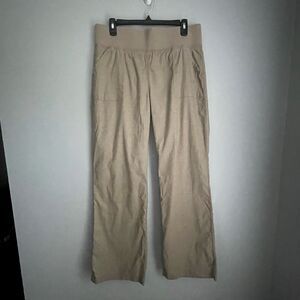 PrAna Mantra Hemp Cotton Pants Wide Leg Women's Size L Lightweight Outdoor
